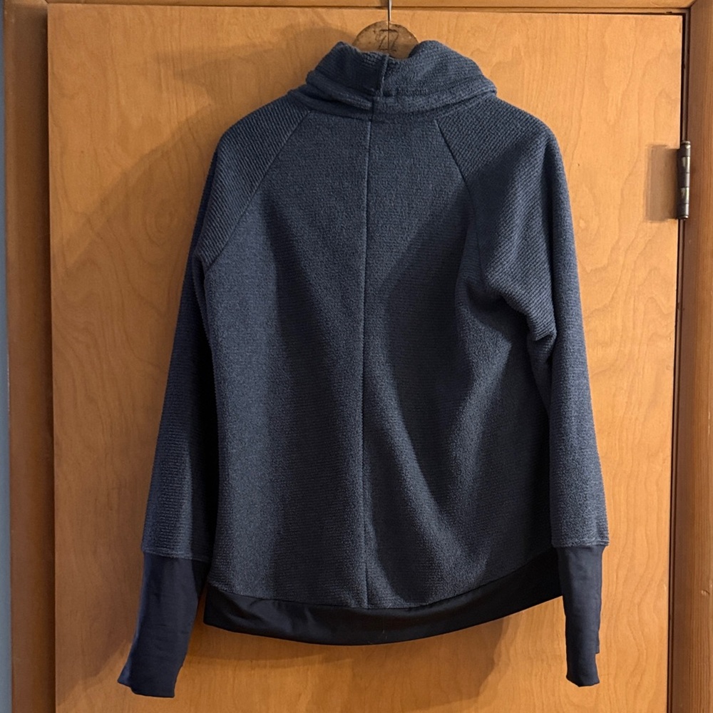 Simms Grey Ribbed Fleece Pullover - image 2